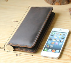 Handmade Vintage Leather Long Wallet