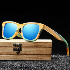 Bamboo Skateboard Wood Polarized Sunglasses - SnaggIt