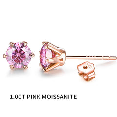 Moissanite Stud Earrings by Snagg An Earring