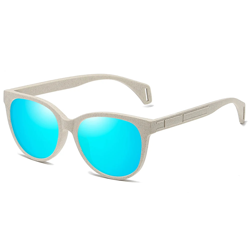 Polarized Wood-Straw Sunglasses