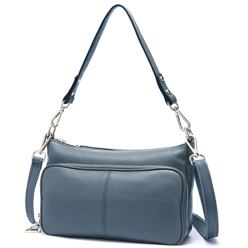 100% Genuine Leather Women's Hobo Shoulder Bag – Crossbody Messenger Bag in High-Quality Fashion Design