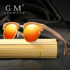 Skateboard Wooden Frame Sunglasses