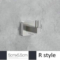 Brushed Nickel Wall Mounted Robe Hook by Snagg A Hook