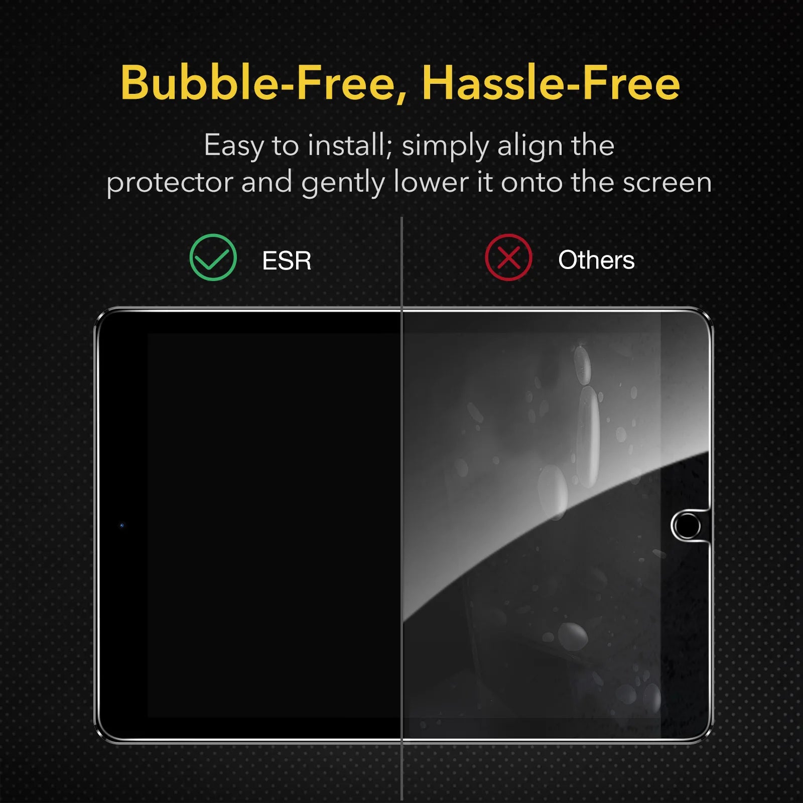 2Pack Screen Protector Tempered-Glass Film with Frame for iPad 11/10(2025/2022) iPad Air 13/11 (2025) Mini 7/6 Air 5/4 by Snagg A Screen Protector