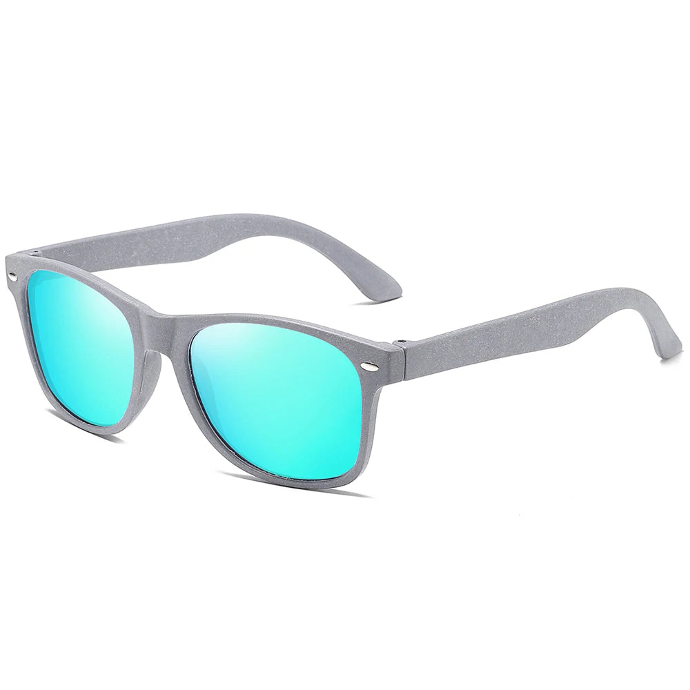 Polarized Wooden Straw Sunglasses