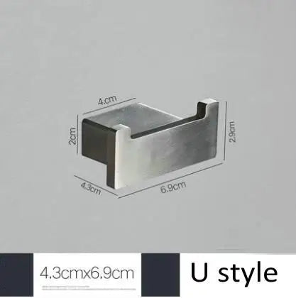 Brushed Nickel Wall Mounted Robe Hook by Snagg A Hook