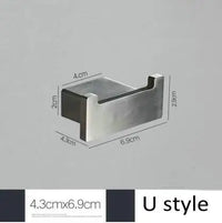 Brushed Nickel Wall Mounted Robe Hook by Snagg A Hook