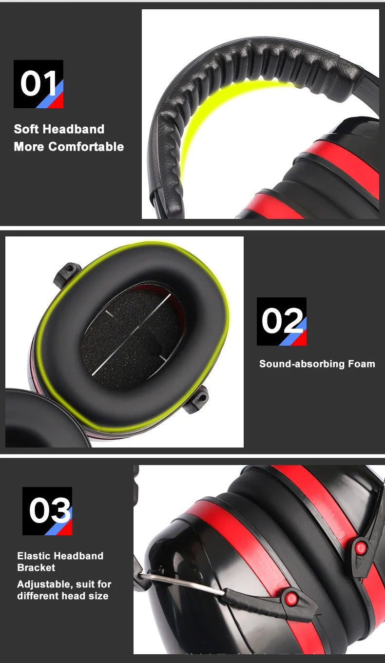 Noise Reduction Adjustable Headphone SNR-35dB by Snagg An Earmuff