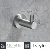 Brushed Nickel Wall Mounted Robe Hook by Snagg A Hook
