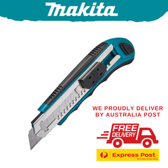 Makita Slide Lock Snap Off Utility Knife 18mm – Heavy Duty Retractable - D-65713