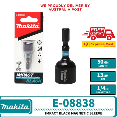 Makita Impact Magnetic Nut Driver Socket – 8mm / 10mm / 13mm