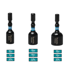 Makita Impact Magnetic Nut Driver Socket – 8mm / 10mm / 13mm