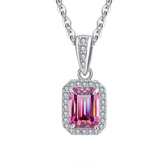 5×7MM Moissanite Pendant Necklace - SnaggIt