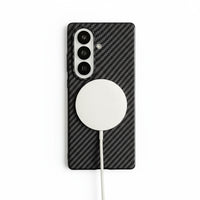 Carbon Fiber Pattern Magnetic Case For Samsung Z Fold 7 Series by Snagg A Phone Case