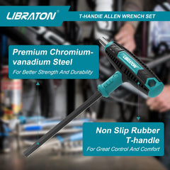 Libraton 7-Piece T-Handle Allen Wrench Set