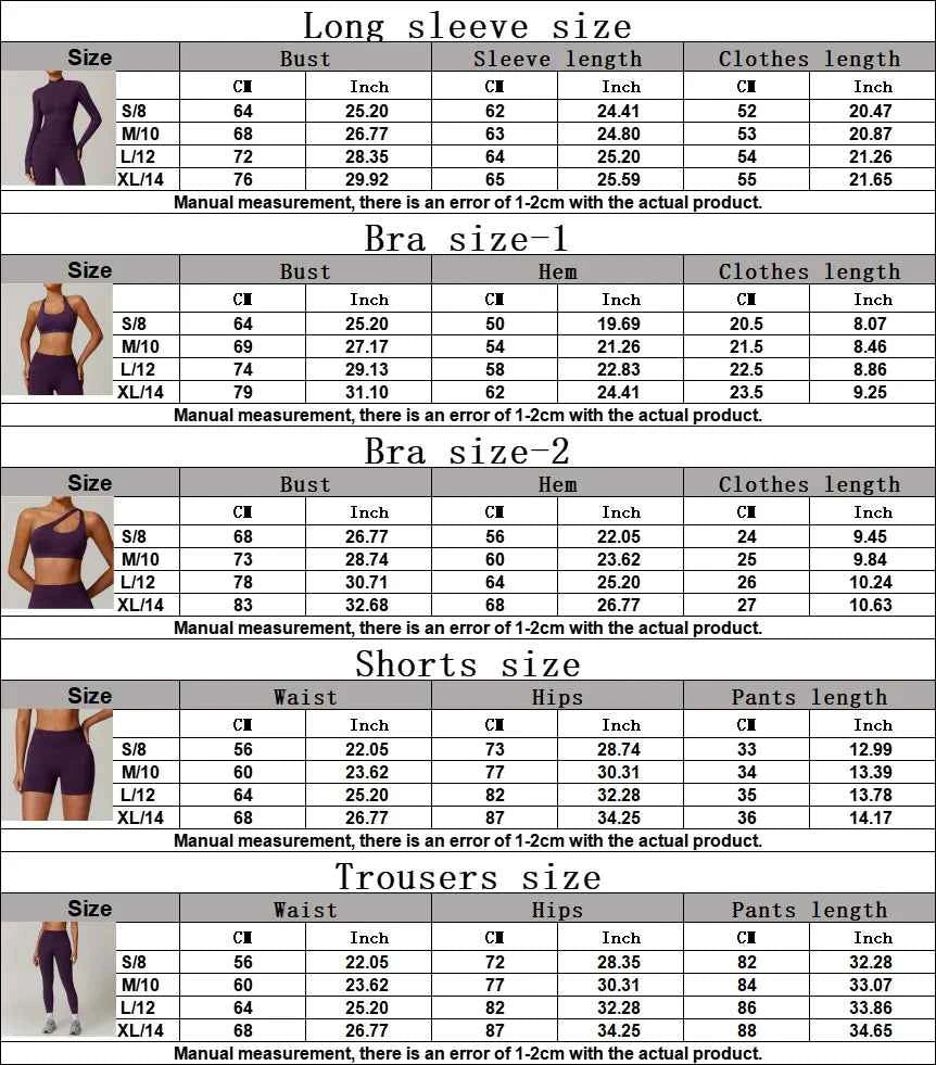 Women's Seamless Long Sleeve Yoga Set | Gym Fitness Jacket Tracksuit & Leggings Sportswear