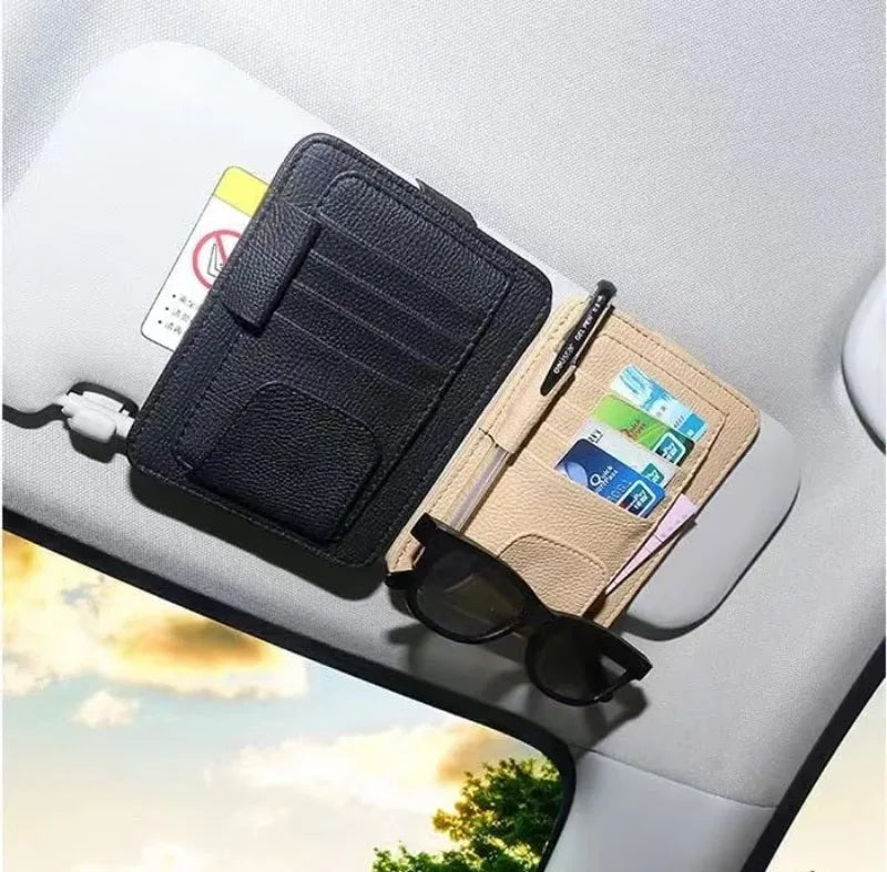 Car Sun Visor Storage Organizer by Snagg A Sun Glasses Holder