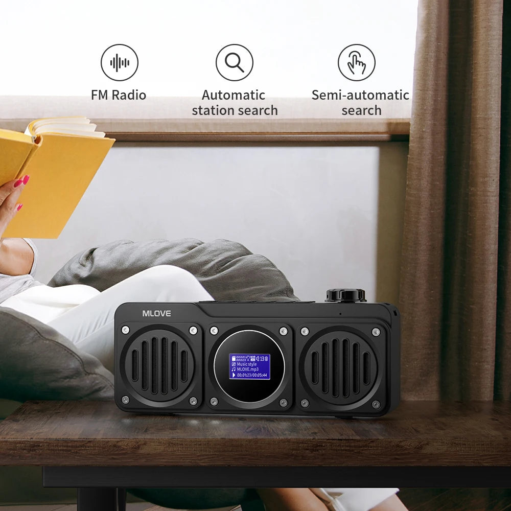 Portable Bluetooth Speaker with FM Radio by Snagg A Portable Speaker