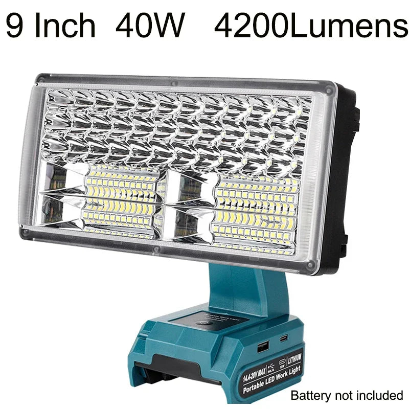 Spot and flood LED work light for Makita 18V batteries – image 7