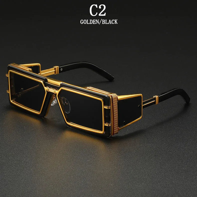 Square Vintage Luxury Steampunk Sunglasses by Snagg A Shades