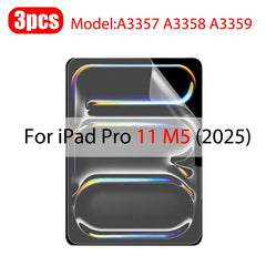 3 Pack Paper-Feel Screen Protector for iPad – Matte PET Writing & Drawing Film (No Glass)