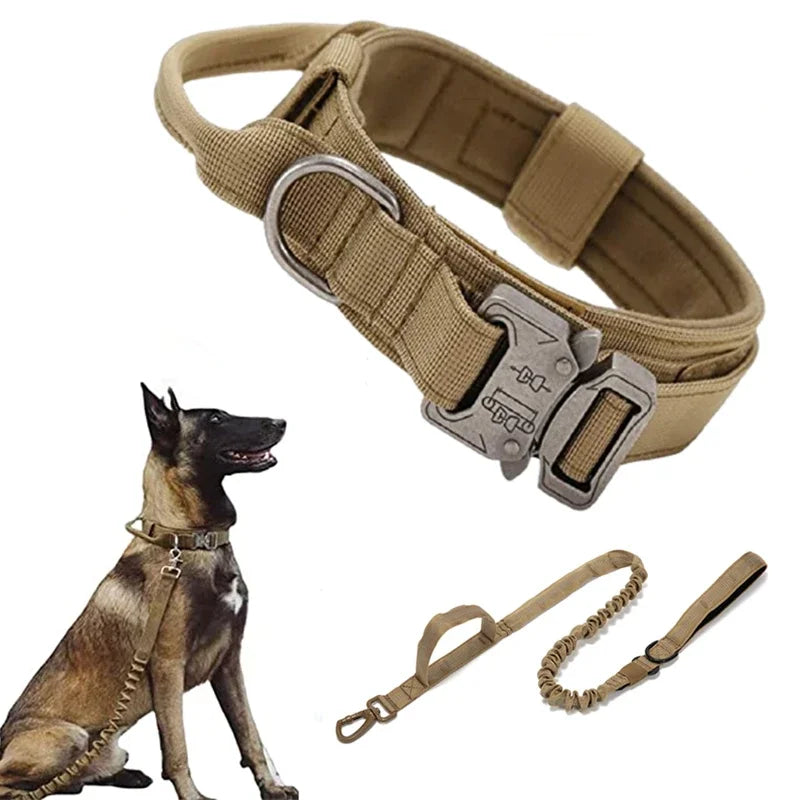 Tactical Dog Collar & Leash Set by Snagg A Leash