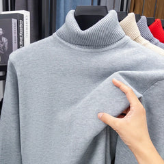 Men’s Premium Slim-Fit Turtleneck | Autumn/Winter Heavy-Duty Knitted Pullover