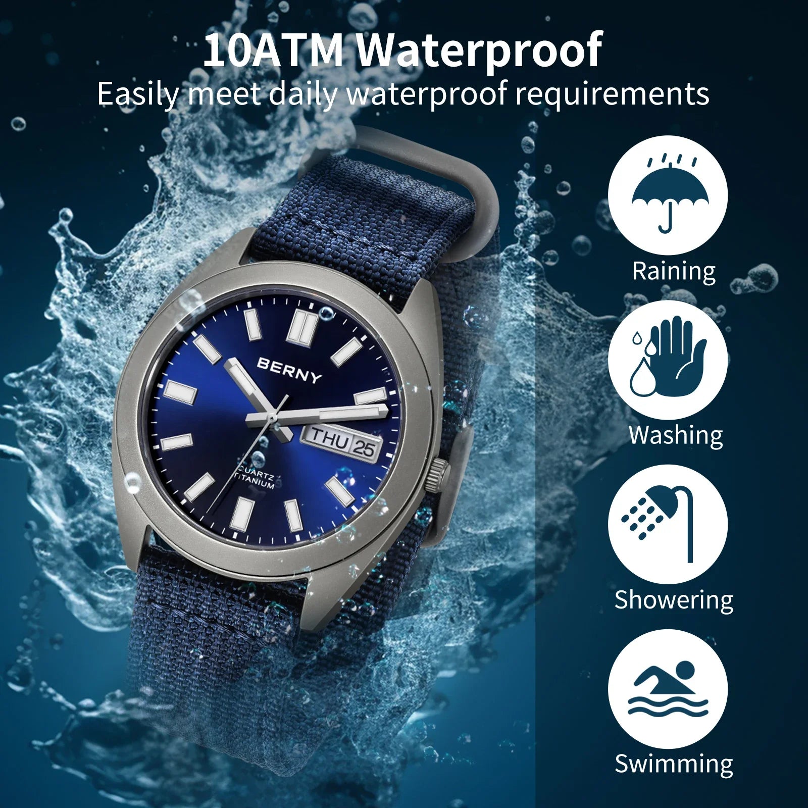Titanium Sport Field Watch – Titanium Strap Edition