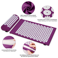 Acupressure Mat & Pillow Set | Muscle Tension & Stress Relief