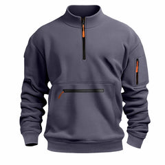 Unisex Half-Zip Stand Collar Fleece | Essential Autumn/Winter Daily Pullover