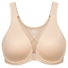 Plus Size Front Closure Posture Bra | Underwire Back Support Full Coverage