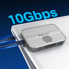 Magnetic M.2 NVMe SSD Enclosure Dock for iPhone 15/16 by Snagg An SSD Enclosure Dock