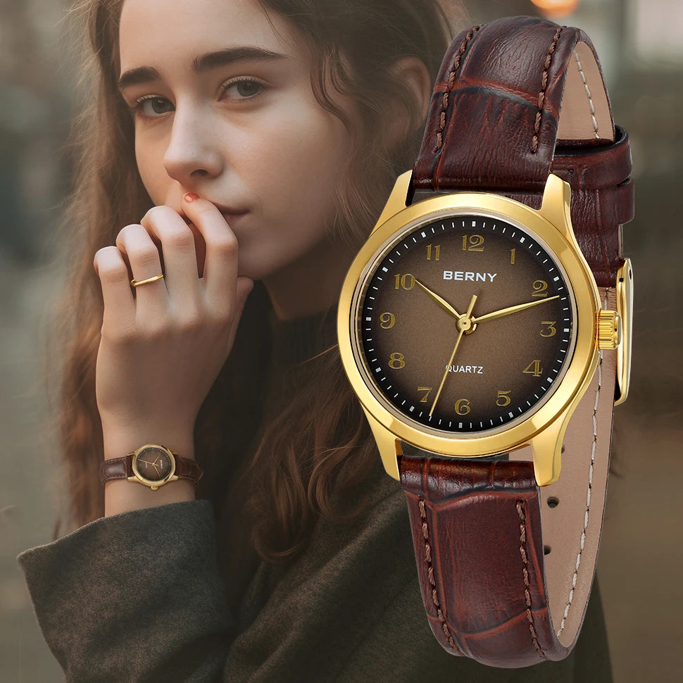 BERNY Women’s Gold Luxury Quartz Watch