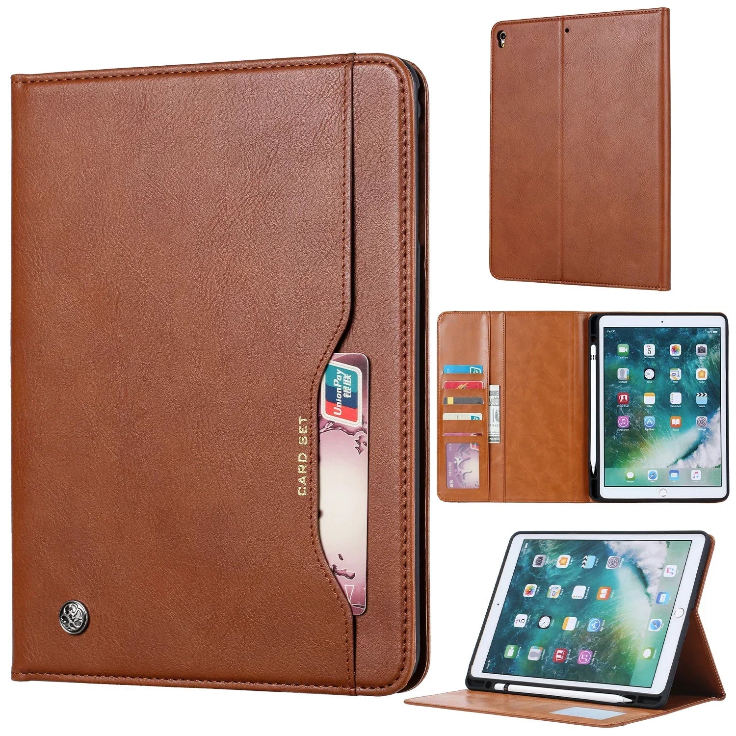 Luxury Business Flip Leather Tablet Case for IPad Air Pro 13 11 12.9 Air 4 5 10 9 8 7 6 5 by Snagg An iPad Case