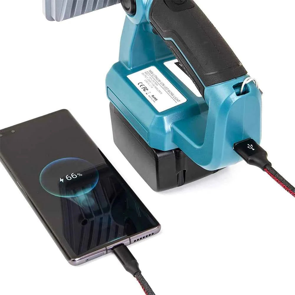 Zinc alloy LED work light for Makita 18V batteries – image 5
