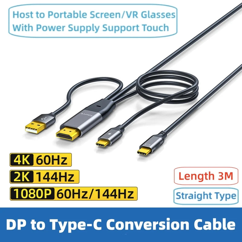 HDMI Male to USB-C Female Adapter 4K@60Hz – Laptop HDMI Output to USB-C 3.1 Monitor
