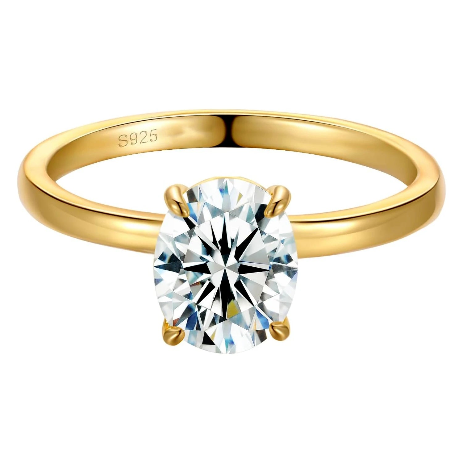Oval Moissanite Ring by Snagg A Ring