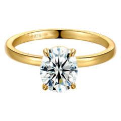 Oval Moissanite Ring by Snagg A Ring