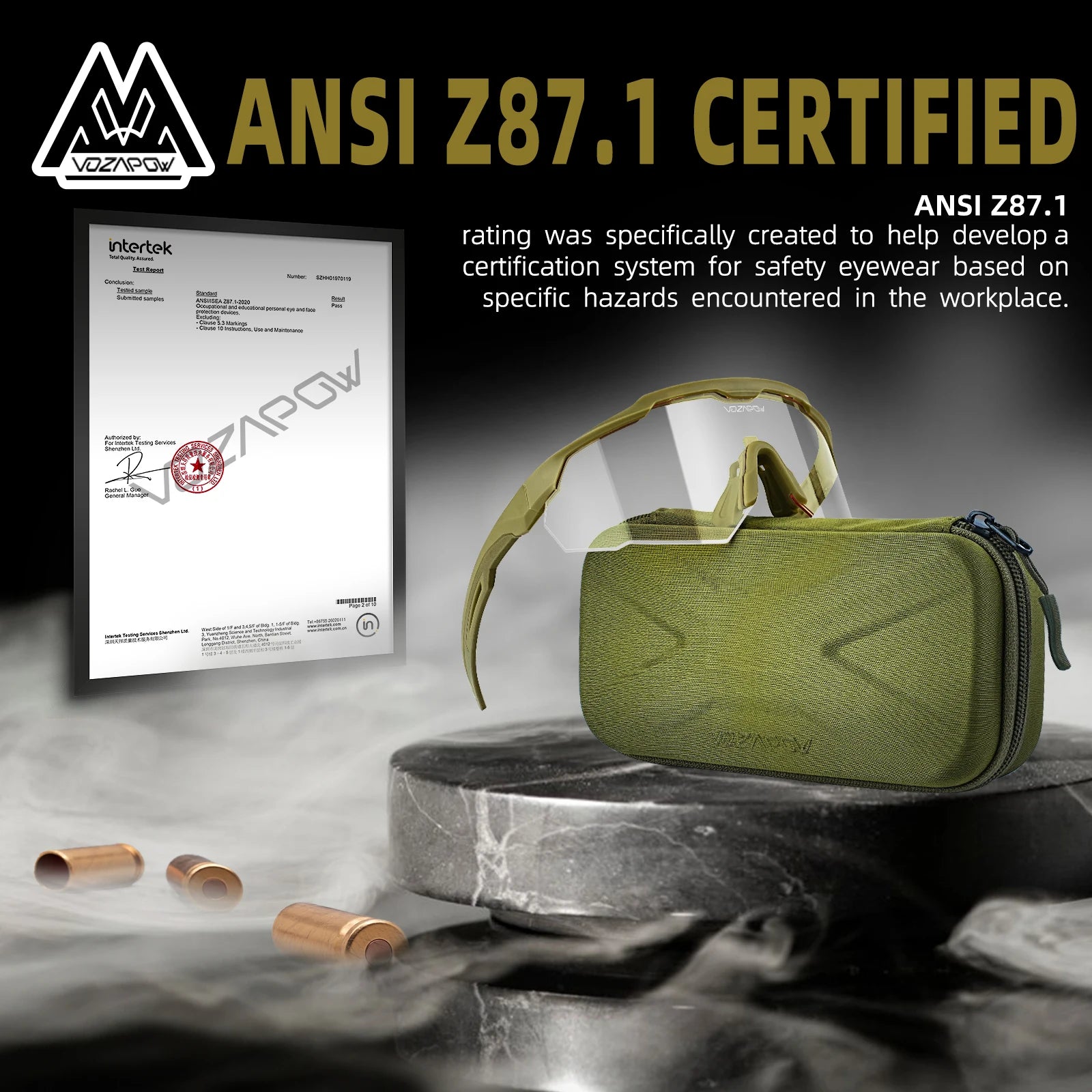 Tactical Anti Fog Safety Glasses by Snagg A Safety Glasses