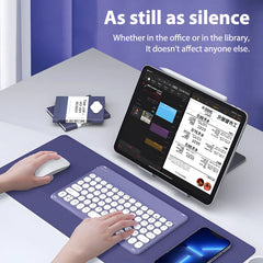 Round Key Bluetooth Wireless Keyboard For Android IOS Huawei Xiaomi Tablet by Snagg A Wireless Keyboard