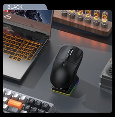 Tri Mode Wireless Gaming Mouse & RGB Magnetic Charging Base by Snagg A Gaming Mouse