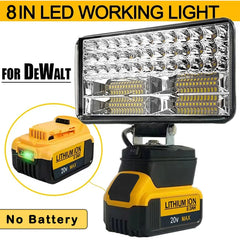 18V Cordless Outdoor Work Spotlight – Multi-Head LED Portable Light