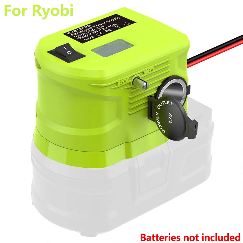 18V to 12V Step Down Converter | 10A High Efficiency Voltage Transformer Compatible With Ryobi 18V Batteries