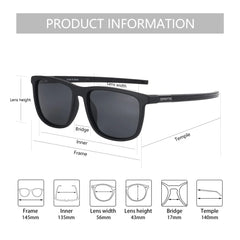 Square Polarized Sunglasses for Men by Snagg It Sunglasses