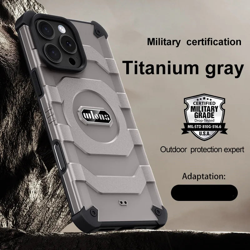 Military Grade Shockproof MagSafe Case - for iPhone 15 & 16 Pro & Pro Max
