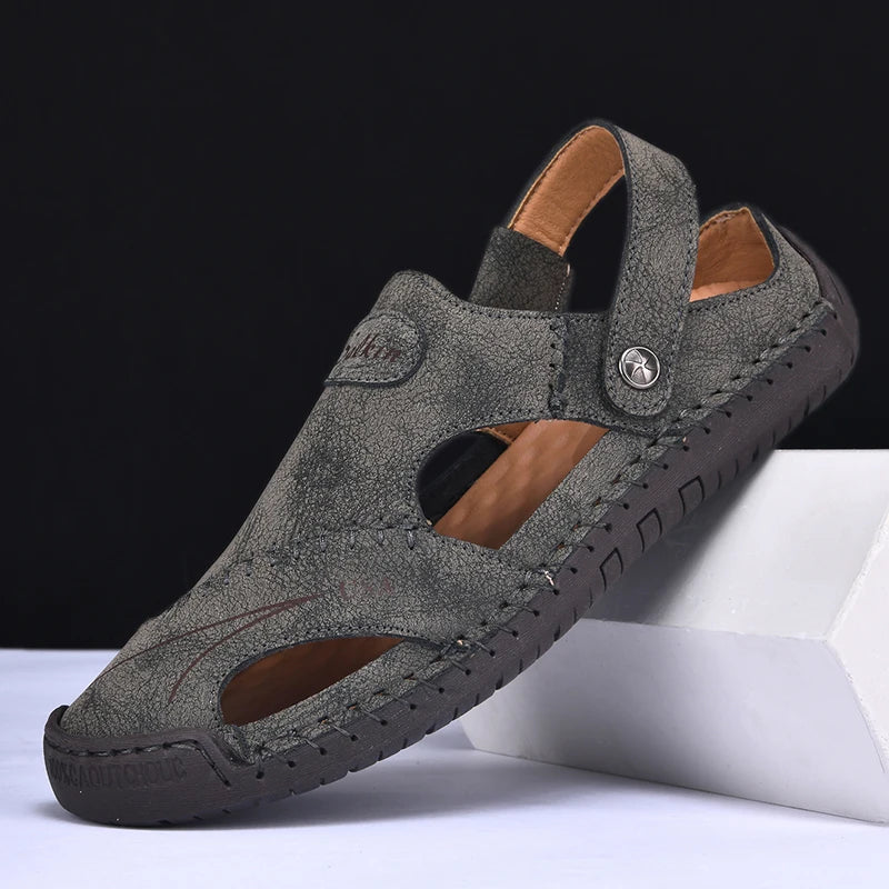 Handmade Men’s Leather Sandals by Snagg A Slipper