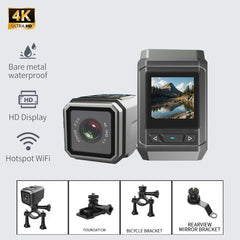 4K HD Mini Action Camera – Waterproof Helmet Cam with Clip Mount by Snagg A Portable Camera