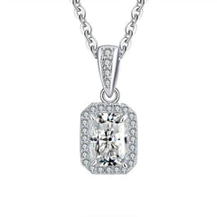 5×7MM Moissanite Pendant Necklace - SnaggIt