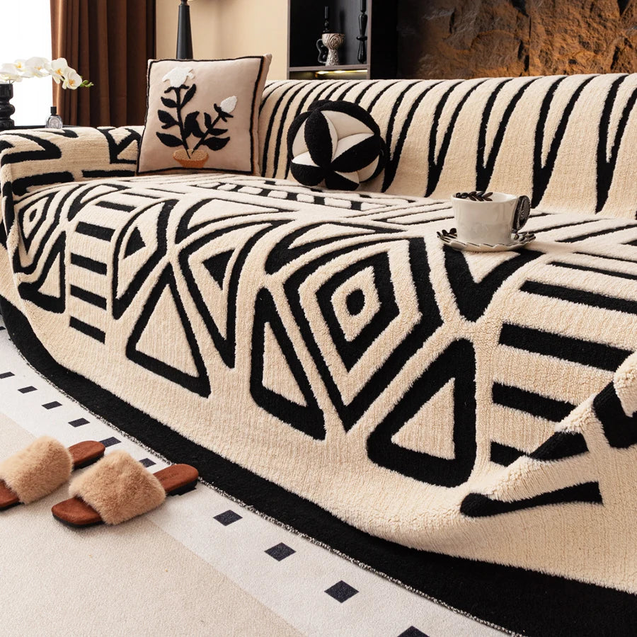 Bohemian Sofa Protector – Vintage Comfort & Pet-Friendly Design by Snagg A Sofa Cover