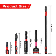 37 - 71PCS Impact Screwdriver Bit Set – Magnetic Multi Insert Power Bits with Nut Driver & Storage Case, S2 Steel
